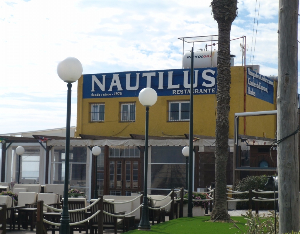 Famous Nautilus Restaurant at Punta Prima Beach
